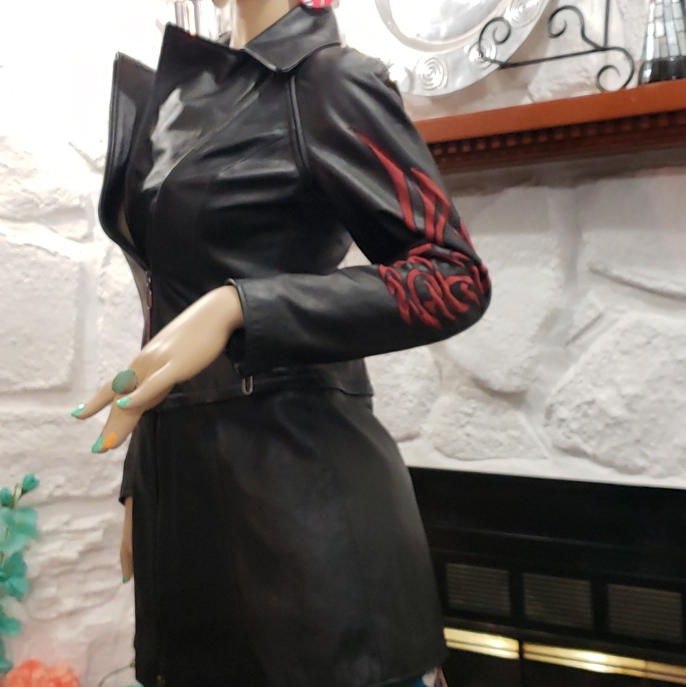 💰SOLD💰1/13/25 💥Harley-Davidson👍🏼3pc Leather Outfit/Coat Sz 8 - Picture 4 of 16
